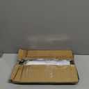 Meangood Spice Rack Shelf for Kitchen Stove, Over the Stove Shelf with 4 Hooks Extra Storage Countertop, Rustic Wood & Solid Metal Commbined Stove Shelf for Storage Seasoning, Easy to Assemble