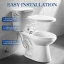 Non-Electric Bidet Attachment for Toilet Seat, Daul Clean Nozzles 3 Modes Adjustable Water Pressure Bidet Toilet Seat Attachment with Pressure Controls Feminine/Posterior Wash(AM-US-TT17N)