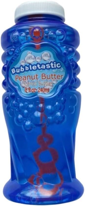 Bubbletastic Peanut Butter Scented Dog Bubbles 8 Ounce Bottle, Non Toxic, Tear Free