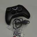 ROTOMOON Wireless Game Controller with LED Lighting Compatible with Xbox One S/X, Xbox Series S/X Gaming Gamepad, Remote Joypad with 2.4G Wireless Adapter, Rechargeable Battery (Black)