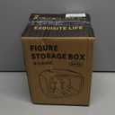 Display case for Plush Doll, Upgrade Large-Sized Display Box for 6.7in Dolls Clear Acrylic Display Box with Door Dust and Moisture Proof Suitable for Lego Collectibles Action Figures Pop Mart (Big White)