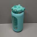 chunmo 64oz Glass Water Bolttles with Straw Half Gallon Large Motivational Water Bottle with Time Marker Sports Water Bottles with Silicone Sleeve and Handle Lid Water Jug for Gym Workout