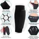 Soccer Shin Guards-2 Pairs Shin Pads for Kids Adults Teens,Shin Guards Soccer Calf Compression Sleeve with Honeycomb Pads,Lightweight Shin Protective Gear for Football,MTB,Baseball Soccer for Boy,Girl