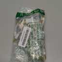 Novelty Lights 8.5 Feet 20 Bulb Amber Mini Light String on White Wire, Non-Connectable Incandescent Fairy Lights for Bottles and Crafts, 4" Bulb Spacing, 24" Lead, Stackable Fused Plug