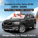 EcoNour Windshield Sunshade Compatible for Volvo XC90 2016-2024 2025 2026, Sun Visor for Front Windshield & Window Sun Shade Cover, UV Heat Blocker & Protector, Car Accessories
