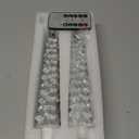 Eywamage Silver Christmas Tree Candles with Remote, Real Wax Flickering Flameless LED Taper Candles Set of 2