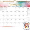 4 x 2026-2027 Wall Calendar - Includes January 2026 to June 2027, 18-Month Paper Wall Calendar 11 x 8.5 Inches.Thick Paper with Julian Dates and Block for New Year and Christmas Holidays To-dos  Notes (J)