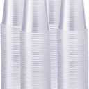 Comfy Package GUSTO Clear Plastic Cups  Disposable Drinking Cups for Parties, Events, & Everyday Use  Crystal Clear, BPA-Free, Durable Polypropylene - (Formerly (7oz., 500, Count)