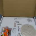 Enga Bright Gold Brass Shower Tub Faucet System Antique 8inch Rainfall Shower with Spout and Hand Spray