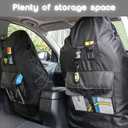 Tactical Canvas Multipocket Front Covers Pair Waterproof Scratchproof Black, Universal Fit