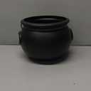 GiftExpress 8" Black Cauldron Bucket  Halloween Candy Bowl, Trick or Treat, St. Patrick's Pot of Gold Decor, Witch Kettle for Party Supplies