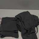 Scrubs for Women, V-Neck Scrubs Top & Cargo Pants with 10 Pockets (Large, Dark Grey)