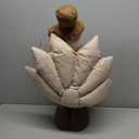 unanscre 22.5-36.5 Standing Thanksgiving Turkey Plush Decoration - Large Turkey Gnome w/Retractable Spring Legs Stuffed Doll Handmade for Autumn Harvest Ornaments, Home Farmhouse Fall Decor