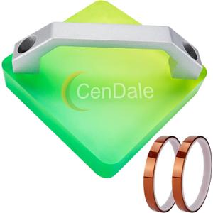 CenDale HTV Cooling Block-with Handle and Heat Resistant Tape, DTF Transfer Film& Heat Press Paper Vinyl Accessories, Fast Cooling Block, DTF Sublimation