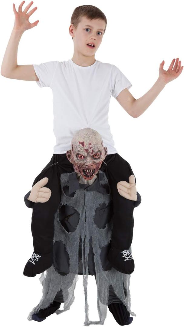 Morph Zombie Piggyback Kids Costume, Zombie Costume Boys, Piggyback Costumes for Kids, Boys Halloween Costumes
