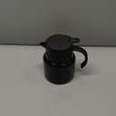 27 oz Single Stainless Steel Thermal Coffee Carafe, Double Wall Vacuum Insulated Creamer Container, Beverage Dispenser for Milk and Hot Chocolate, Tea Pot. (Black)