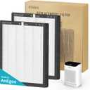 Replacement HEPA Filters Compatible with AnEgoe ZX001 Air Purifier,3 Stage H13 True HEPA Filter for Air Purifiers for Home Large Room up to 2500Ft,Air Cleaner Filter,2 Pack