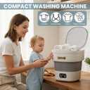 Portable Washing Machine 15L Small Washer Portable For Underwear Delicate Cloths And Light Laundry Ideal For Apartment Dorms Hotel And Camping