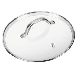 9.1 InchTempered Glass Lid Replacement for Instant Pot 6 Quart, Electric Pressure Cooker Pot Lid Accessories, Slow Crock Cooking Pot Lid Mit Stainless Steel Handle and Rim