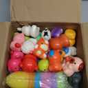 24 Pack Easter Eggs Fillers with Animal Squishy Toys Inside Easter Egg Basket Stuffers Easter Egg Hunt Easter Party Favors for Kids Toddlers