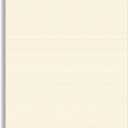 80lb Cream Linen Textured 4" x 9" Business Note Cards - 100 Blank Cards for Menu Cards, Program Cards, Rack Cards