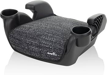 Evenflo GoTime No Back Booster Car Seat (Static Black) Manufactring Date: 07/07/2026