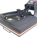 RoyalPress 15" x 15" Color LED Industrial-Quality Digital Sublimation Heat Transfer Machine T-Shirt Heat Press Machine, 15" x 15", Black