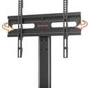 Universal Swivel TV Stand  Table Top TV Stand for 2760 inch LCD LED TVs  Height Adjustable TV Base Stand with Tempered Glass Base & Wire Management, VESA 400x400mm HT06B002