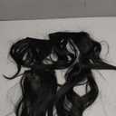 Clip in Hair Extensions 4PCS Black Hair Extensions Clip ins for Women 10 Inch Body Wave Short Wavy Hair Thick Syntheitc Hairpieces