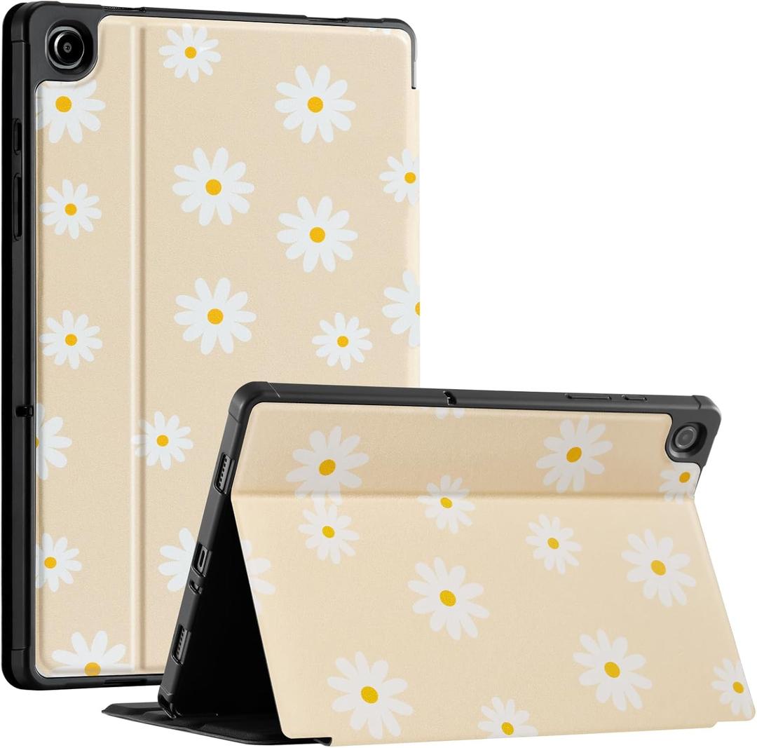 CoBak Case for Samsung Galaxy Tab A11+ Plus 11 2025, Multi-Viewing Angles, All New PU Leather Folio Stand Cover with Auto Sleep Wake Feature for Samsung Galaxy Tab A11+ Tablet 11-inch, Navy Blue (Chrysanthemum)
