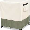 Outdoor Ottoman Cover 22 W x 22 D x 18 H inches,600D Heavy Duty Waterproof Patio Ottoman Cover, Patio End Table Covers