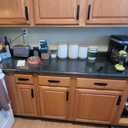 20 Pack 5 Inch 128 mm Matte Black Round Cabinet Handles with Base Plate Aluminum Drawer Pulls Sliding Door Pulls Window Sliding Closet