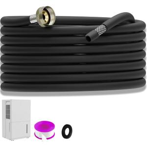 30FT Dehumidifier Drain Hose with 3/4 Inch FHT Leak-Proof and Rust-Resistant Connector Portable AC Tangle-Free Thickened Drain Hose Indoor Perfectly Fit Most Dehumidifier Models