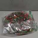 HOMSFOU 1pc Christmas Wreath Door Decor 13.77 Inch Artificial Garland with Red Berries and Pine Needles for Front Door Wall and Fireplace Decor