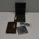 Samsers Full-Size Foldable Bluetooth Keyboard, KF08S Wireless Folding Keyboards with PU Leather Cover, Portable Travel for iPhone iPad Smartphone Tablet Laptop, Android Windows Mac OS, Black