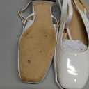 Womens Square Toe Mary Jane Pumps Chunky Low Heels Ankle Strap Slingback Wedding Party Dress Shoes (7.5, White)