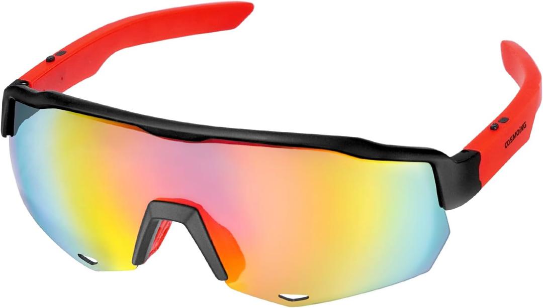 Sport Smart Sunglasses, Cycling Bluetooth Sunglasses for Men Women, Magnetic Charging Bluetooth 5.3 with UV Protection, Stereo Audio Wireless Headset for Cycling Running Hiking