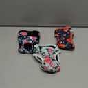 Paw Legend Washable Reusable Female Dog Period Diapers for Heat Doggie Puppy Diapers for Female Dogs (3 Pack), Small (11.5''-15'' Waist), Dark Flower