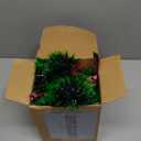 CCINEE 33FT Christmas Garland with 24Pcs Red Bows,Artificial Greenery Pine Garland Decor for Mantle Stair Fireplace Home Party Decoration