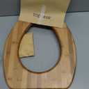 Bamboo Toilet Seat Elongated, Soft Close