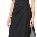 Alex Evenings Women's Wedding Guest Dress with V-Neck Stretch Sequin Bodice and Empire Waist (Petite 6P)