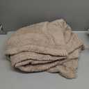 Luciphia Premium Fleece Dog Puppy Blanket Soft Pet Sherpa Calming Cat Blanket Throw for Small Medium Dog Cat(Beige,30x20 inches)