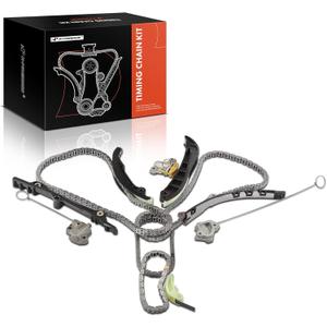 A-Premium Engine Timing Chain Kit W/Tensioner & Guide Compatible with Ram, Jeep, Dodge & Chrysler - 1500, Grand Cherokee, Grand Caravan, Charger, Journey, Town & Country, 200, Durango - V6 3.2L 3.6L