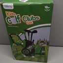 Liberry Toddler Golf Set for Ages 2 3 4 Boys Girls, Kids Golf Cart with Putting Mat & Cornhole Board, Outdoor Indoor Sports Toys Birthday Gifts, Black