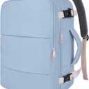 Taygeer Travel Backpack for Women, Carry On Backpack with USB Charging Port & Shoe Pouch, TSA 15.6inch Laptop Mochila Flight Approved, Nurse Bag Casual Daypack for Weekender Hiking, Powder Purple (Large)