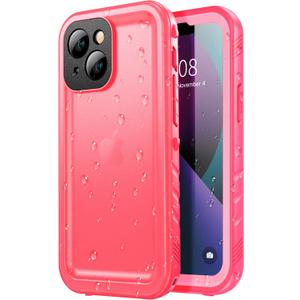 SPORTLINK Compatible with iPhone 13 Mini Waterproof Case - Full Body Shockproof Dustproof Phone Screen Protector Rugged Waterproof Case for iPhone 13 Mini 5.4 Inches Pink