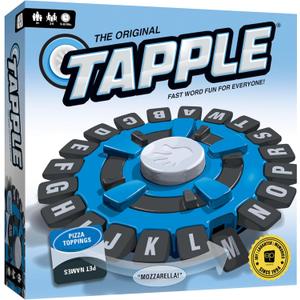 USAOPOLY The Original TAPPLE, The FastPaced Family Board Game,Choose a Category & Race Against The Timer to be The Last Player,Learning Word Game for Ages 8 & Up, 28 Players, 1520 Minute Play Time