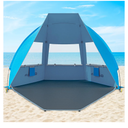 Gorich Portable Beach Tent with UPF 50+ UV Protection, Lightweight & Foldable Sun Shelter with 5 Sand Bags, Easy Setup Windproof Beach Umbrella Sun Shade 120Cmx150x220