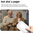 US Plug Self Powered Wireless Doorbell No Battery 100M Distance 38 Songs Door bell Button Outdoor Doorbell Wireless Waterproof for Home School Office (US White 1V2 A)