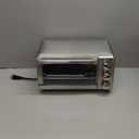 BLACK+DECKER 4-Slice Toaster Oven, TO1745SSG-1A, Even Toast, 4 Cooking Functions Bake, Broil, Toast and Keep Warm, Removable Crumb Tray, Timer